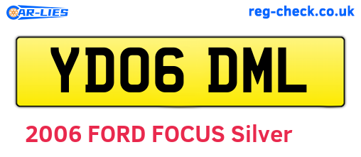 YD06DML are the vehicle registration plates.