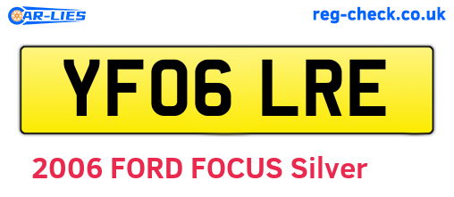 YF06LRE are the vehicle registration plates.