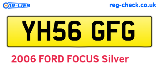 YH56GFG are the vehicle registration plates.