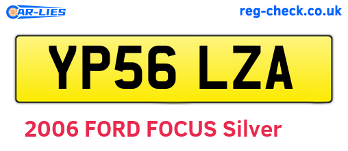 YP56LZA are the vehicle registration plates.