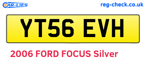 YT56EVH are the vehicle registration plates.