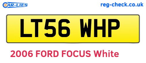 LT56WHP are the vehicle registration plates.