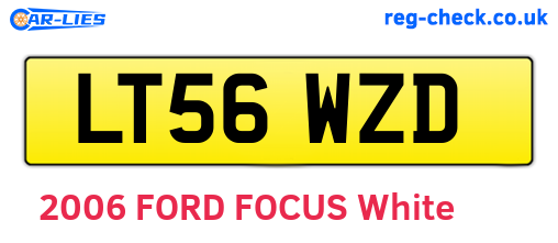 LT56WZD are the vehicle registration plates.