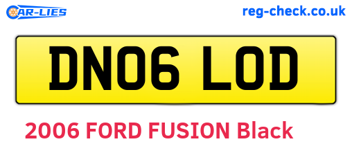 DN06LOD are the vehicle registration plates.