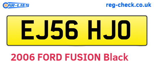 EJ56HJO are the vehicle registration plates.