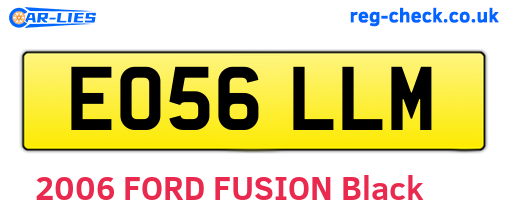 EO56LLM are the vehicle registration plates.