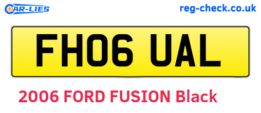 FH06UAL are the vehicle registration plates.