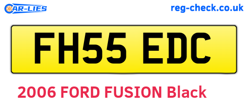 FH55EDC are the vehicle registration plates.
