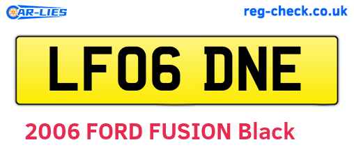 LF06DNE are the vehicle registration plates.