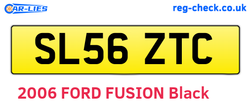 SL56ZTC are the vehicle registration plates.