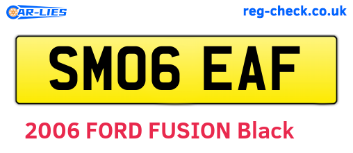 SM06EAF are the vehicle registration plates.