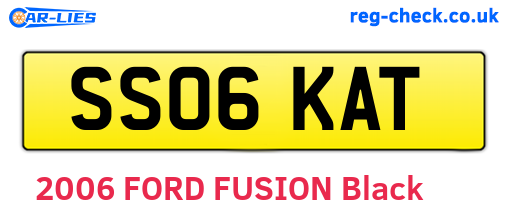 SS06KAT are the vehicle registration plates.