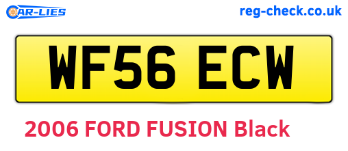 WF56ECW are the vehicle registration plates.