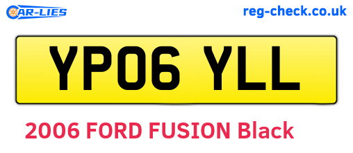 YP06YLL are the vehicle registration plates.