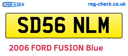 SD56NLM are the vehicle registration plates.