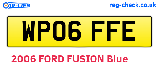WP06FFE are the vehicle registration plates.