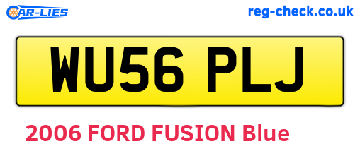 WU56PLJ are the vehicle registration plates.