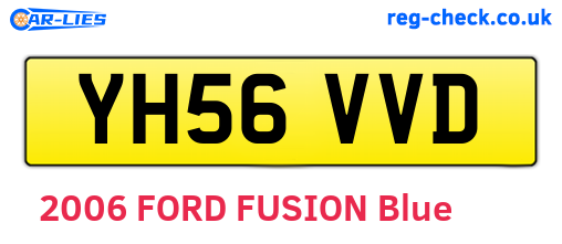 YH56VVD are the vehicle registration plates.