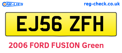 EJ56ZFH are the vehicle registration plates.