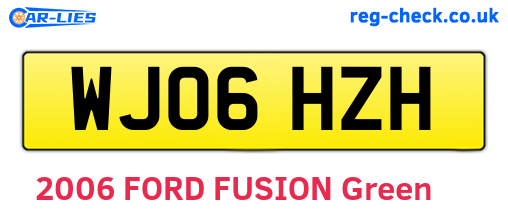 WJ06HZH are the vehicle registration plates.