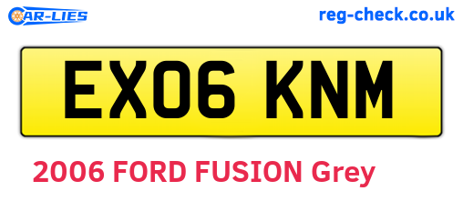 EX06KNM are the vehicle registration plates.