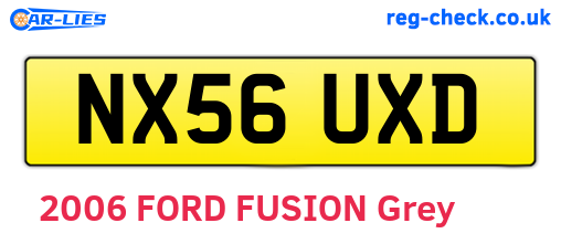 NX56UXD are the vehicle registration plates.