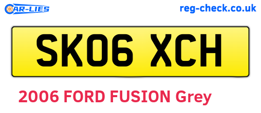 SK06XCH are the vehicle registration plates.