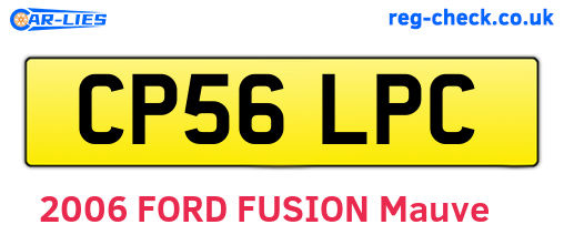 CP56LPC are the vehicle registration plates.
