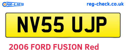 NV55UJP are the vehicle registration plates.