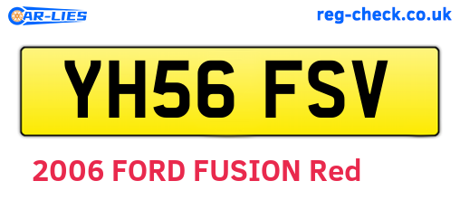 YH56FSV are the vehicle registration plates.