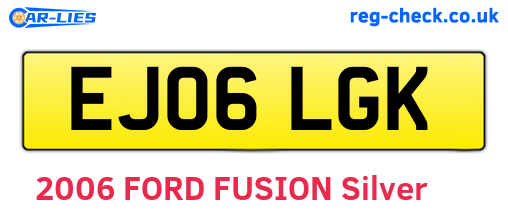 EJ06LGK are the vehicle registration plates.