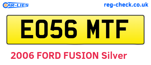 EO56MTF are the vehicle registration plates.