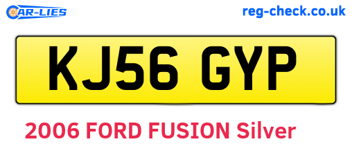 KJ56GYP are the vehicle registration plates.