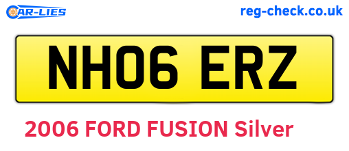 NH06ERZ are the vehicle registration plates.