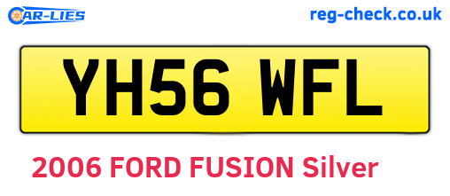 YH56WFL are the vehicle registration plates.