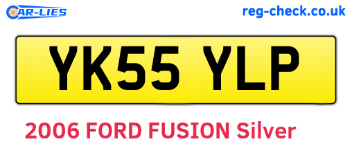 YK55YLP are the vehicle registration plates.
