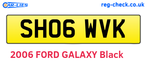 SH06WVK are the vehicle registration plates.