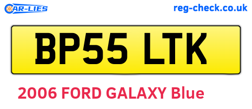 BP55LTK are the vehicle registration plates.