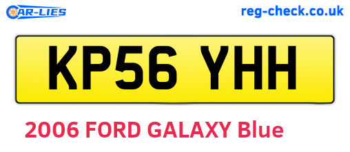 KP56YHH are the vehicle registration plates.