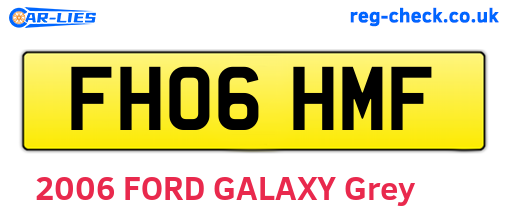 FH06HMF are the vehicle registration plates.