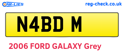 N4BDM are the vehicle registration plates.