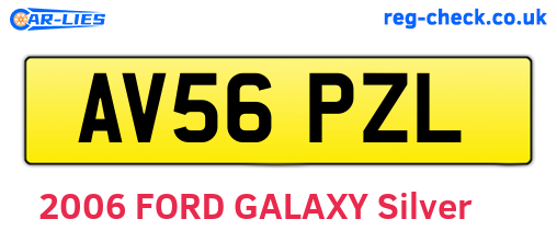AV56PZL are the vehicle registration plates.