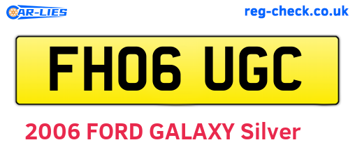 FH06UGC are the vehicle registration plates.