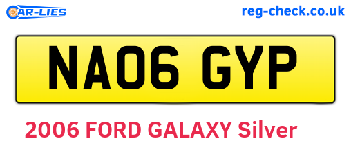 NA06GYP are the vehicle registration plates.