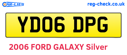 YD06DPG are the vehicle registration plates.