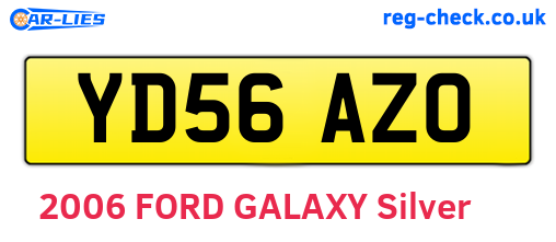 YD56AZO are the vehicle registration plates.