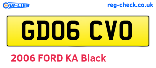GD06CVO are the vehicle registration plates.