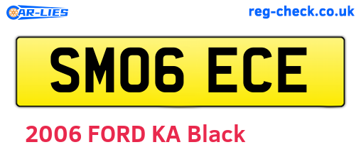 SM06ECE are the vehicle registration plates.