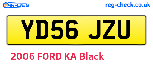 YD56JZU are the vehicle registration plates.