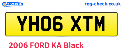 YH06XTM are the vehicle registration plates.